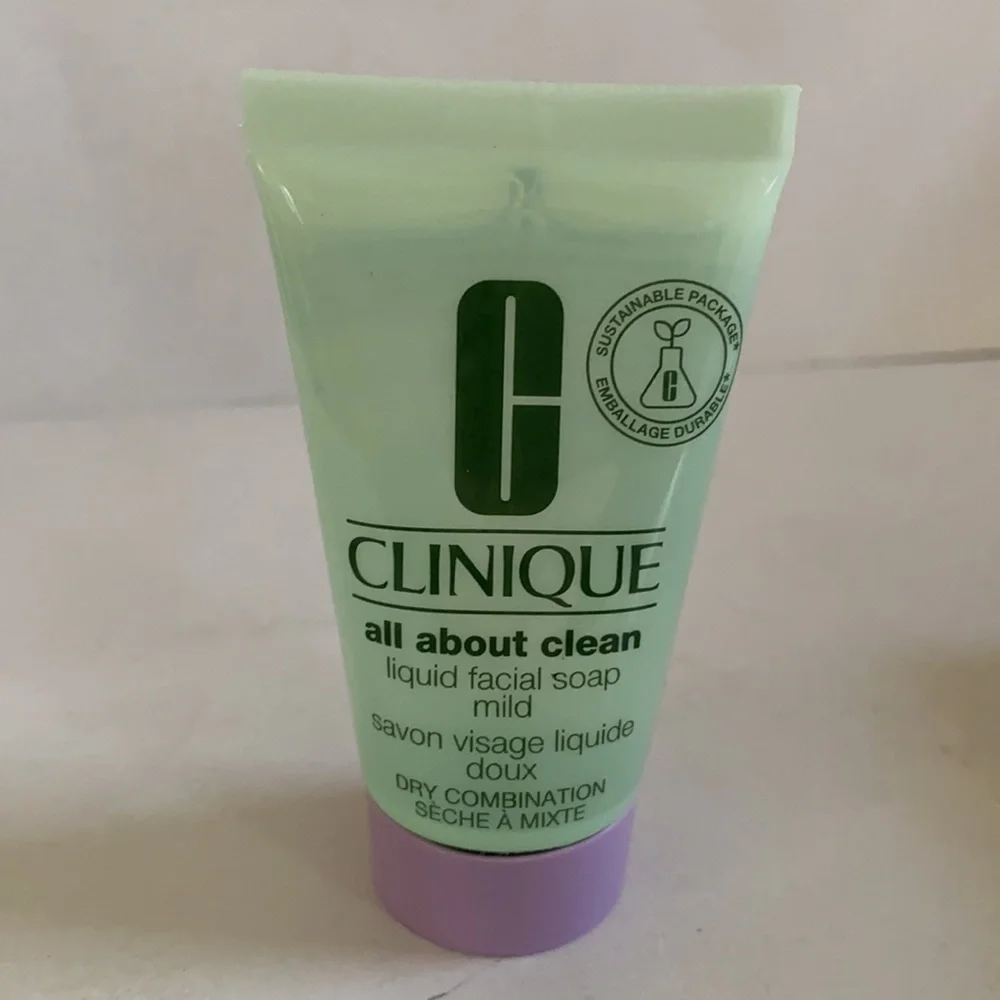 CLINIQUE All About Clean Liquid Facial Soap Mild 1oz NWOB